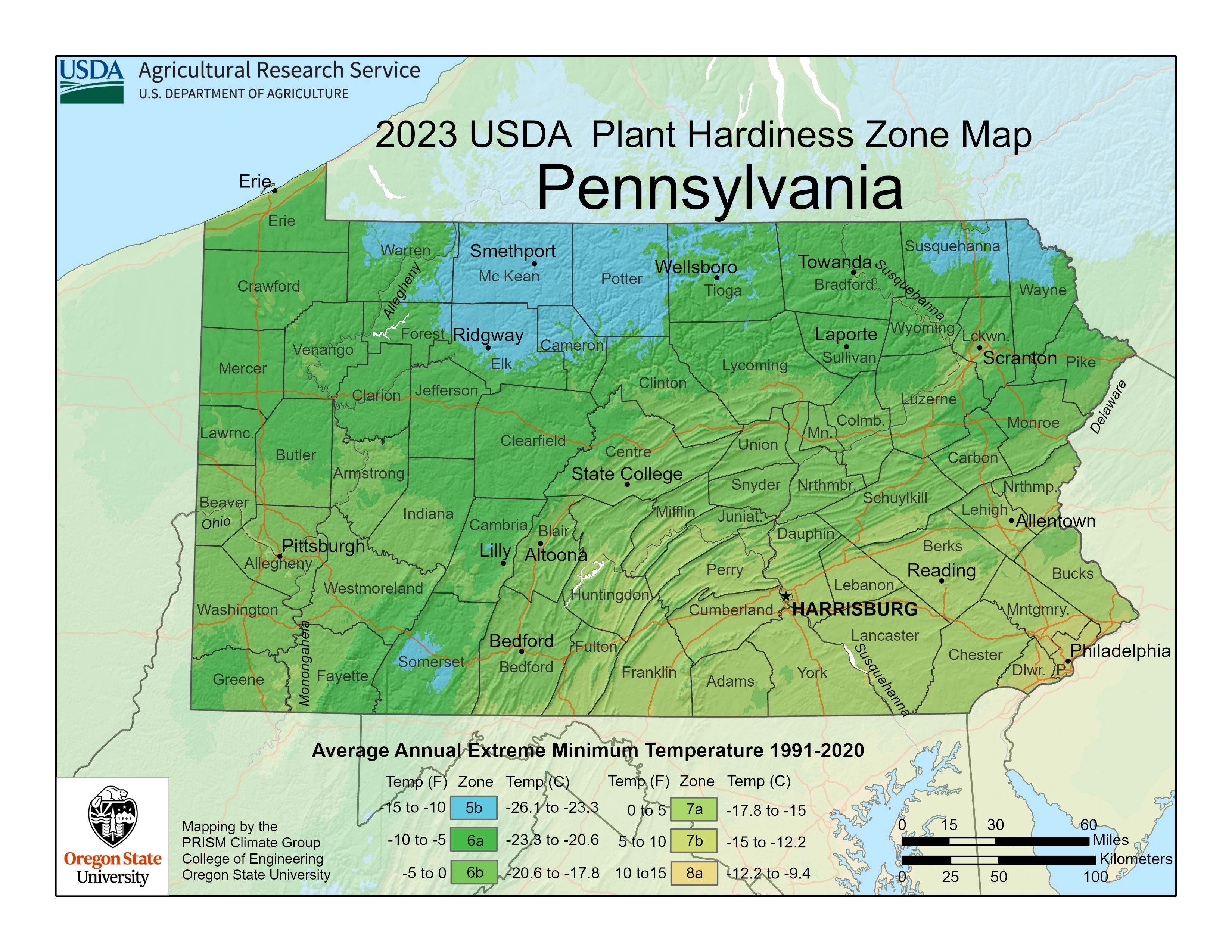 Hardiness Zone Map at